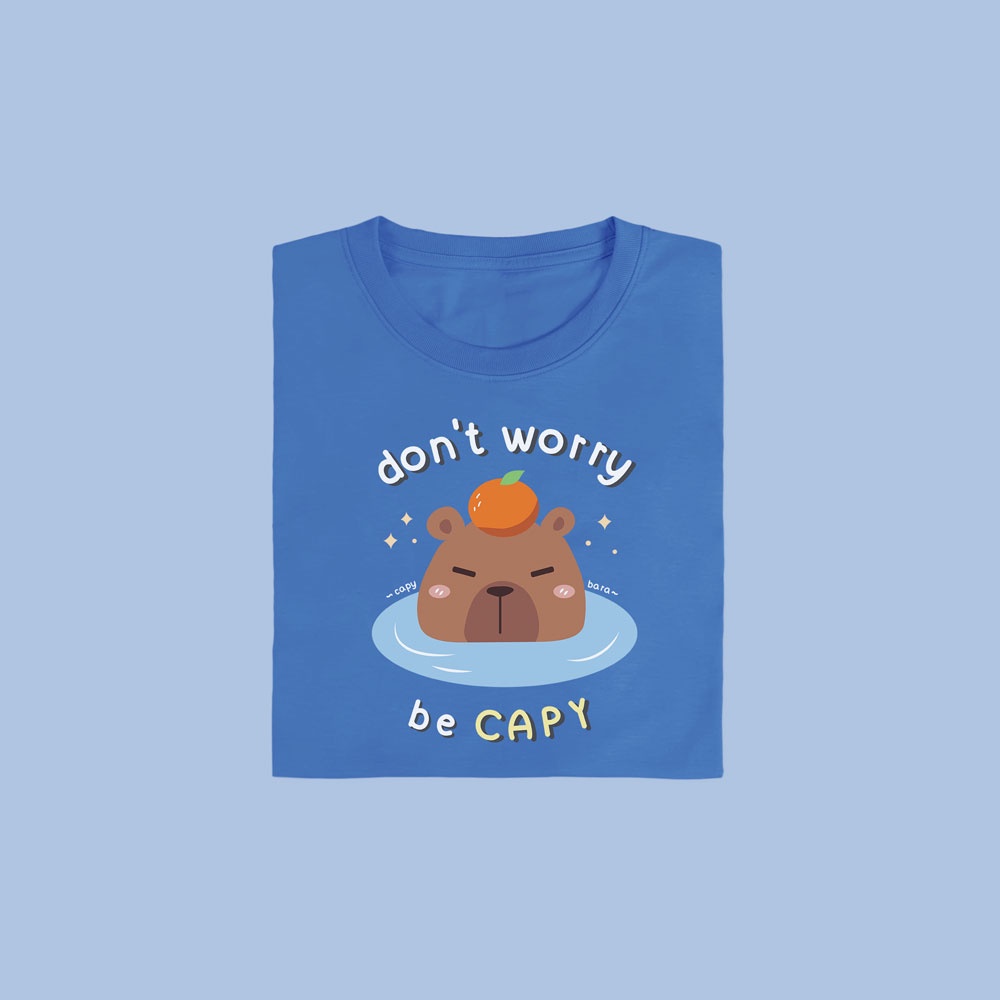 เสื้อเลือกตั้ง-dont-worry-be-capybara-เสื้อยืด-t-shirt-unisex-cotton100