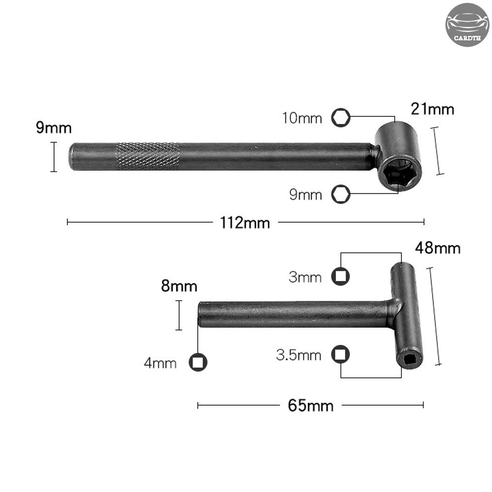 ชุดเครื่องมือประแจปรับสกรูวาล์วเครื่องยนต์-ประเภท-t-สําหรับรถจักรยานยนต์-สกูตเตอร์-จํานวน-2-ชิ้น