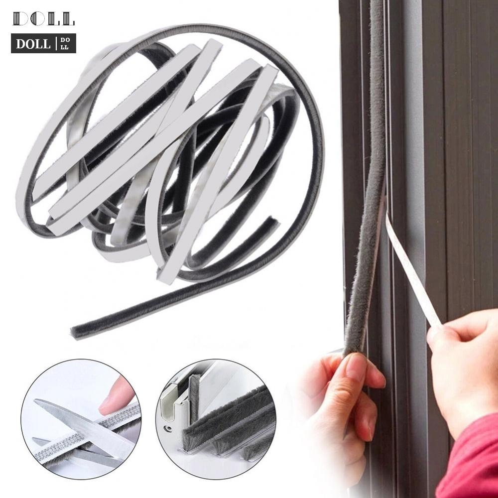 🌬️ Burlete Autoadhesivo Con Cepillo 10 Metros – Aislante Para Puertas Y Ventanas (Corriente De Aire)