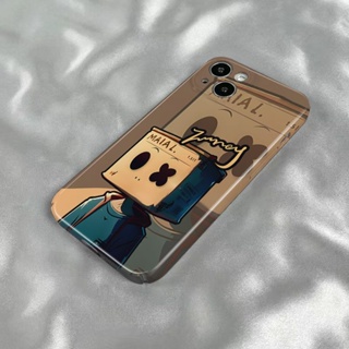 Glzj เคสโทรศัพท์มือถือ ฟิล์มกระดาษ สีฟ้า สีน้ําตาล สําหรับ Apple Iphone 15 14 13pro 12 11xsmax xr 7 8p