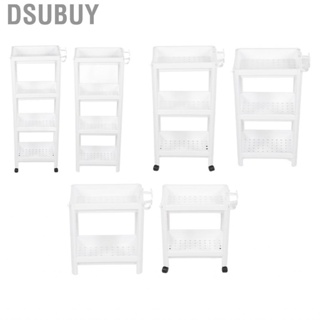 Dsubuy Bathroom Tower Shelf  Plastic Rack Organizer with Hooks for Bedroom