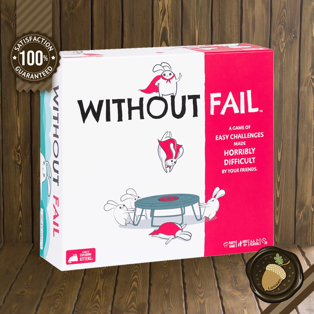 Without Fail บอร์ดเกมแท้ คู่มือภาษาอังกฤษ | Shopee Thailand