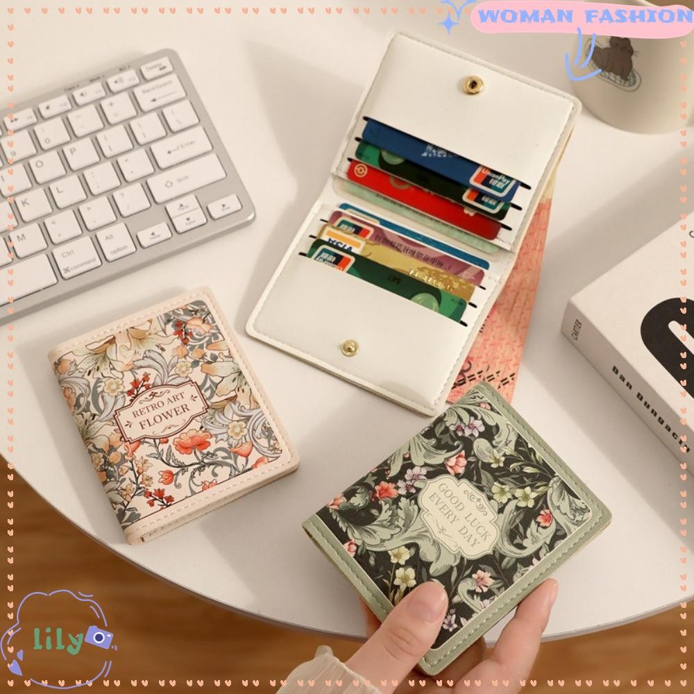 Lily Mini Wallets, กระเป๋าใส่เหรียญหนัง PU น้ําหนักเบา, ที่ใส่บัตร ID ...