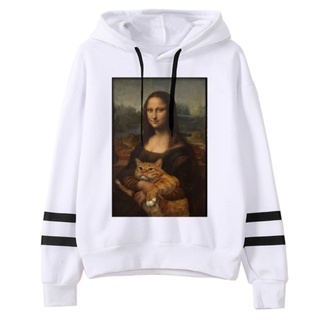 Mona Lisa เสื้อกันหนาว เสื้อวอร์ม มีฮู้ด ผ้าฟลีซ ลายการ์ตูนอนิเมะ สไตล์ญี่ปุ่น สําหรับผู้หญิง