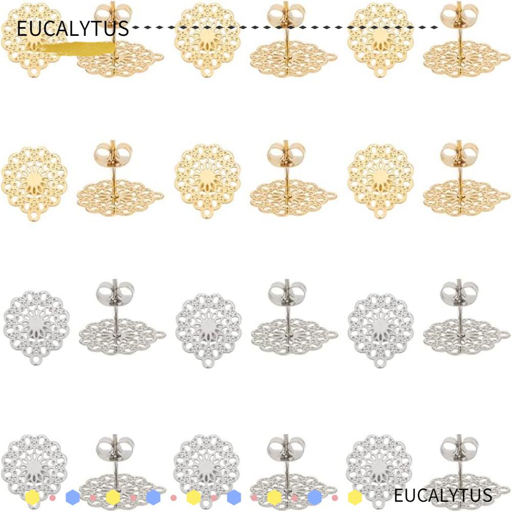 eutus-ต่างหูสตั๊ด-สเตนเลส-รูปดอกไม้-สีทอง-สีเงิน-สําหรับทําเครื่องประดับ-แฮนด์เมด