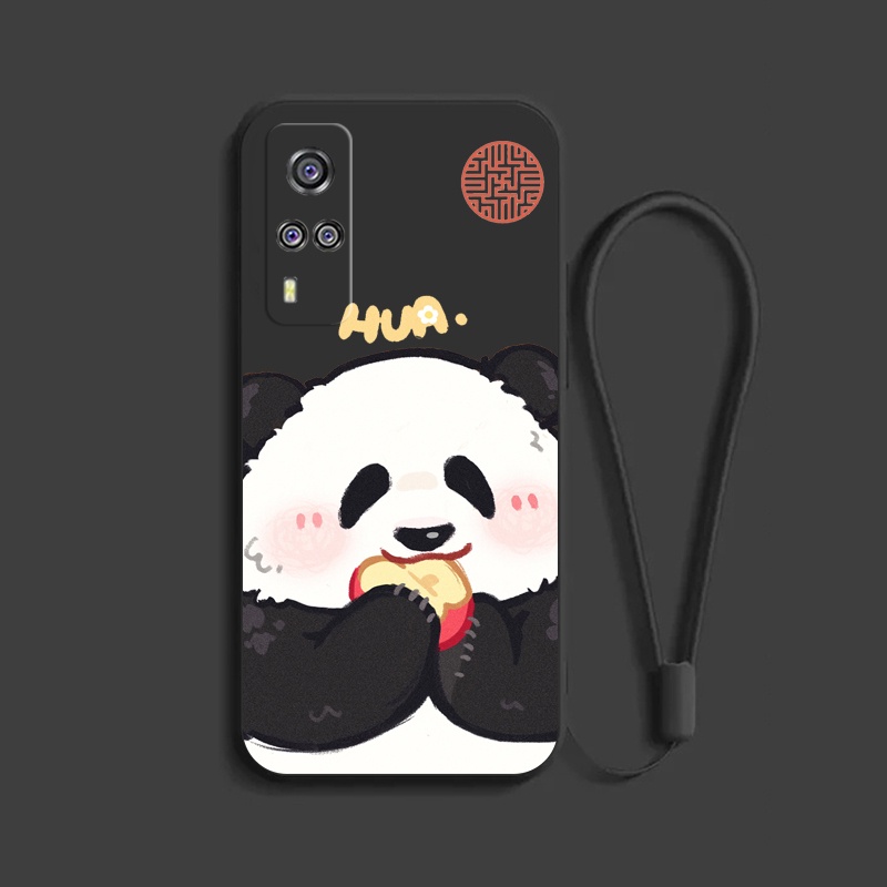 เคส-vivo-y31-vivo-y51-2020-vivo-y51a-vivo-y53s-2021-กรณีโทรศัพท์การ์ตูนแพนด้าน่ารัก-c-a9