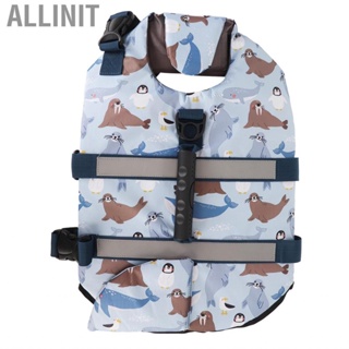 Allinit Dog Life Vest  Pet Float Jacket Reflective High Buoyancy for Boating
