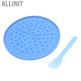 Allinit Dog Lick Mats Mat Silicone Bottom Suction Cup Blue Cancri