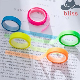 Bliss เทปกาวเรืองแสง PET 5 เมตร สําหรับเครื่องเขียน 5 ม้วน