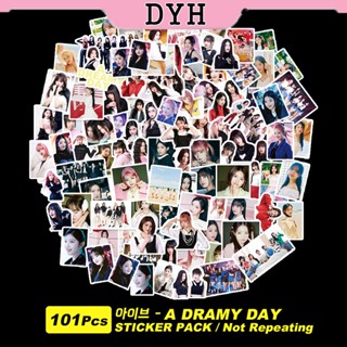 101 ชิ้น / เซต สติกเกอร์ IVE A DREAMY DAY KPOP สติกเกอร์รูปภาพ DIY สติกเกอร์ไดอารี่ กระเป๋าเดินทาง