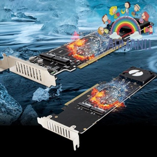 [armani1.th] บอร์ดอะแดปเตอร์ PCIeX16 เป็น M.2 M Key 4 NVME 4x32Gbps รองรับ M.2 SSD 2280 60 42 30
