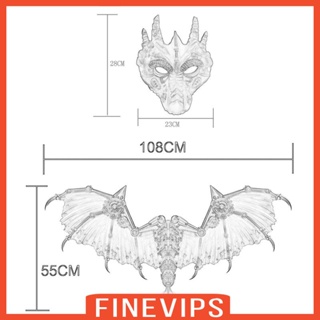 [Finevips] ชุดเครื่องแต่งกายปีกมังกรฮาโลวีน น้ําหนักเบา สําหรับผู้ใหญ่