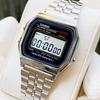 Casio นาฬิกาข้อมือดิจิทัล มัลติฟังก์ชั่น กันน้ํา สําหรับผู้ชาย A159