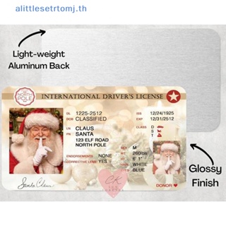 Alittlese การ์ดใบขับขี่ ลายซานตาคลอส สร้างสรรค์ ของขวัญคริสต์มาส สําหรับเด็ก 4 ชิ้น