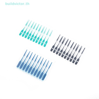 Buildvictor ไหมขัดฟัน ซิลิโคน สําหรับทําความสะอาดช่องปาก 20 ชิ้น