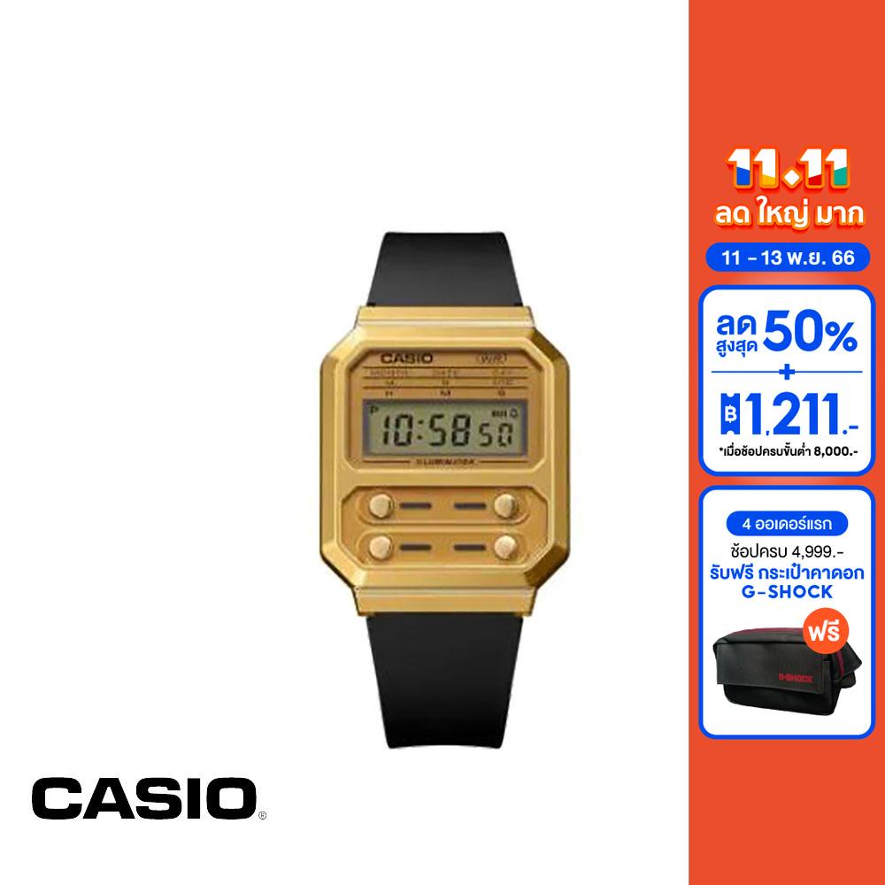 casio-นาฬิกาข้อมือ-casio-รุ่น-a100wefg-9adf-วัสดุเรซิ่น-สีทอง