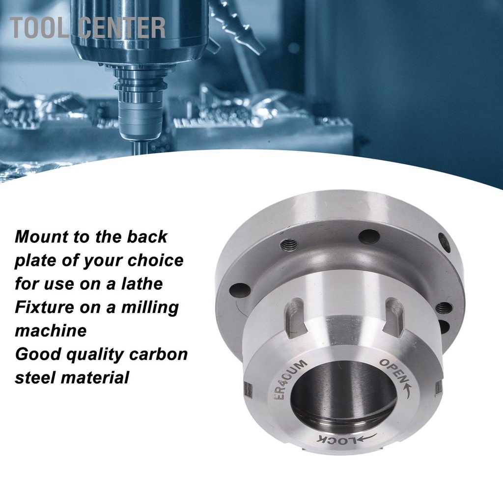 Tool Center Clamping Collet Chuck ขนาดกะทัดรัดสำหรับเครื่องกลึง CNC ...