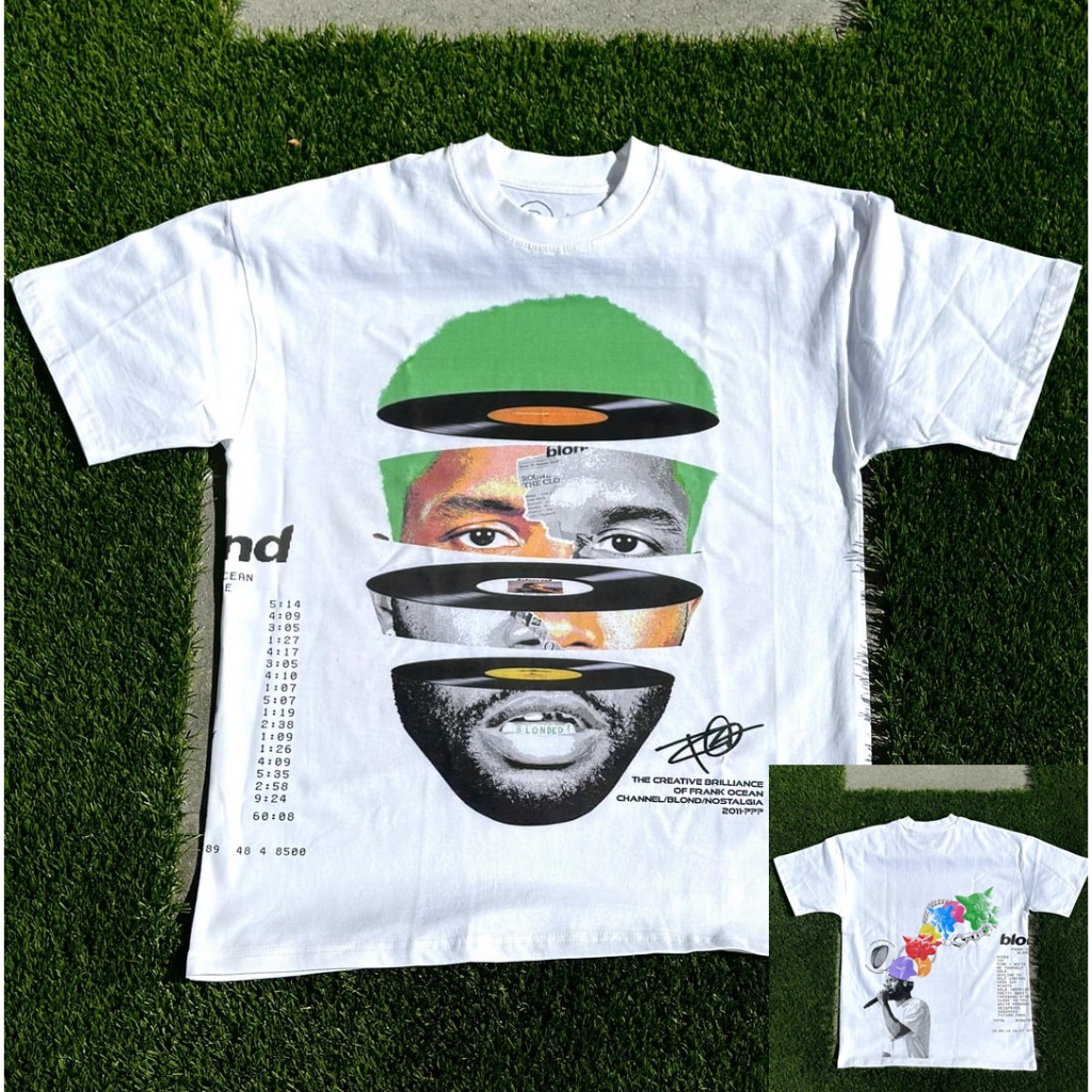 ดูดีนี่ เสื้อยืด ขนาดใหญ่ พิมพ์ลาย FRANK OCEAN BOOTLEGVINTAGE | Shopee ...