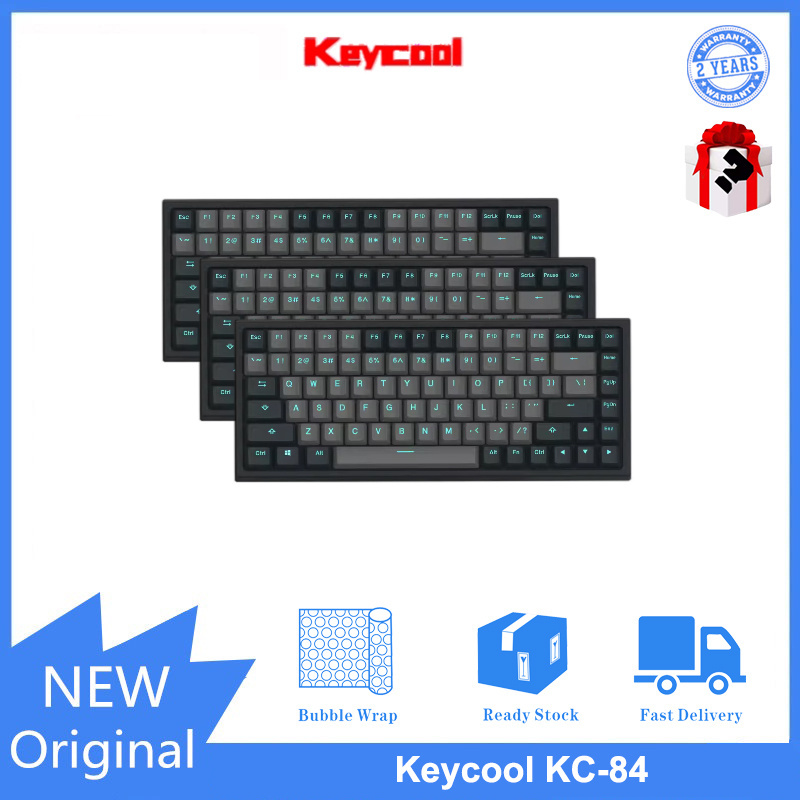 Keycool คีย์บอร์ดเล่นเกมไร้สาย บลูทูธ 84 คีย์ ไฟ RGB สามโหมด สําหรับ ...