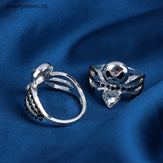 แหวน รูปกะโหลก AA สีดํา เหมาะกับของขวัญฮาโลวีน สําหรับผู้หญิง