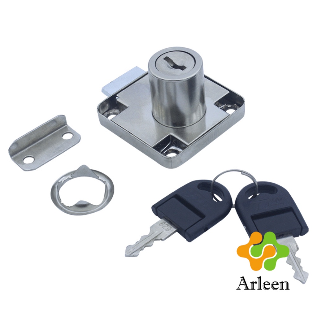 arleen-บล๊อคกุญแจล็อคบานลิ้นชัก-กุญแจลิ้นชัก-เฟอร์นิเจอร์ทั่วไป-สีดำ-drawer-lock