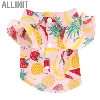 Allinit Pet Clothes  Cool Cute Soft Dog Fruit Print Shirt for Summer Taking Pictures