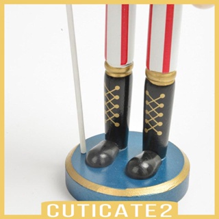 [Cuticate2] ฟิกเกอร์ทหารแครกเกอร์ วัสดุไม้ น้ําหนักเบา ฐานมั่นคง อเนกประสงค์ สําหรับตกแต่งคริสต์มาส ของขวัญวันหยุด