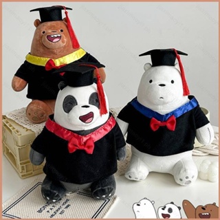 23 We Bare Bears Graduate Series ตุ๊กตายัดนุ่น ของขวัญสําหรับเด็ก ตกแต่งบ้าน แพนด้า น้ําแข็ง ยัดไส้ ของเล่นสําหรับเด็ก