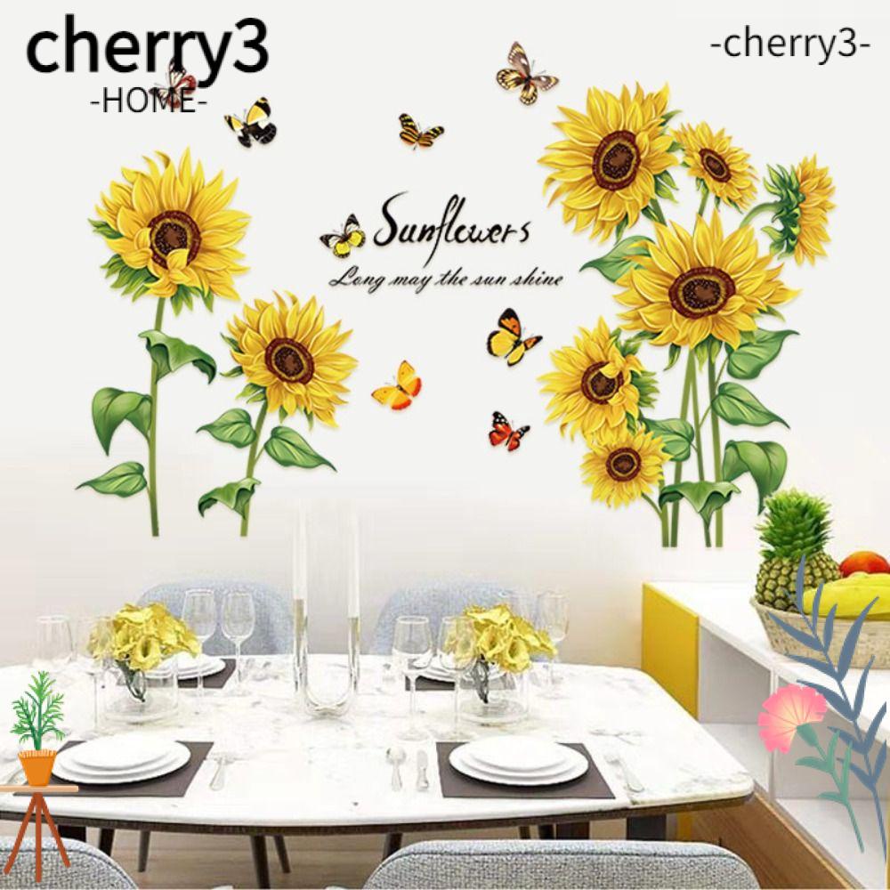 cherry3-สติกเกอร์ติดผนัง-pvc-ลายดอกทานตะวัน-ผึ้ง-ดอกทานตะวัน-ถอดออกได้-สําหรับตกแต่งบ้าน-สวน-ห้องนอน