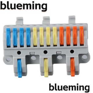 Blueming2 บล็อกเทอร์มินัล เชื่อมต่อเร็ว 600 โวลต์ เข้า 3 ออก 12 28-12AWG DIY 4 ชิ้น