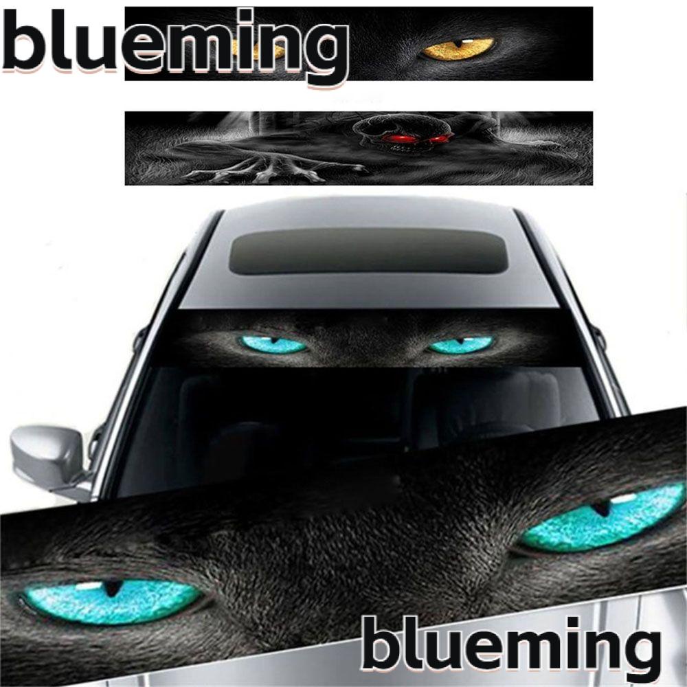 blueming2-สติกเกอร์-ลายการ์ตูนตาแมว-กันน้ํา-สําหรับติดตกแต่งกระจกหน้ารถยนต์