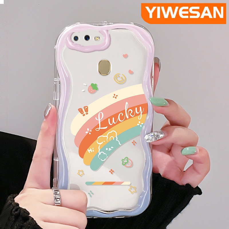 เคสโทรศัพท์มือถือ-ซิลิโคนใส-กันกระแทก-ลายการ์ตูนสายรุ้ง-สําหรับ-oppo-a12-a12s-a5s-a7-a11k