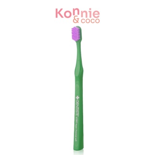 Dentiste 6580 Gum And Tooth Brush #Green แปรงสีฟันสีเขียว ขนแปรงปลายกลมมน สำหรับผู้ใหญ่ ชนิดนุ่มพิเศษ.