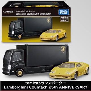 Transporter Lamborghini Countach 25th Anniversary Scale 1:64 ยี่ห้อ Tomica