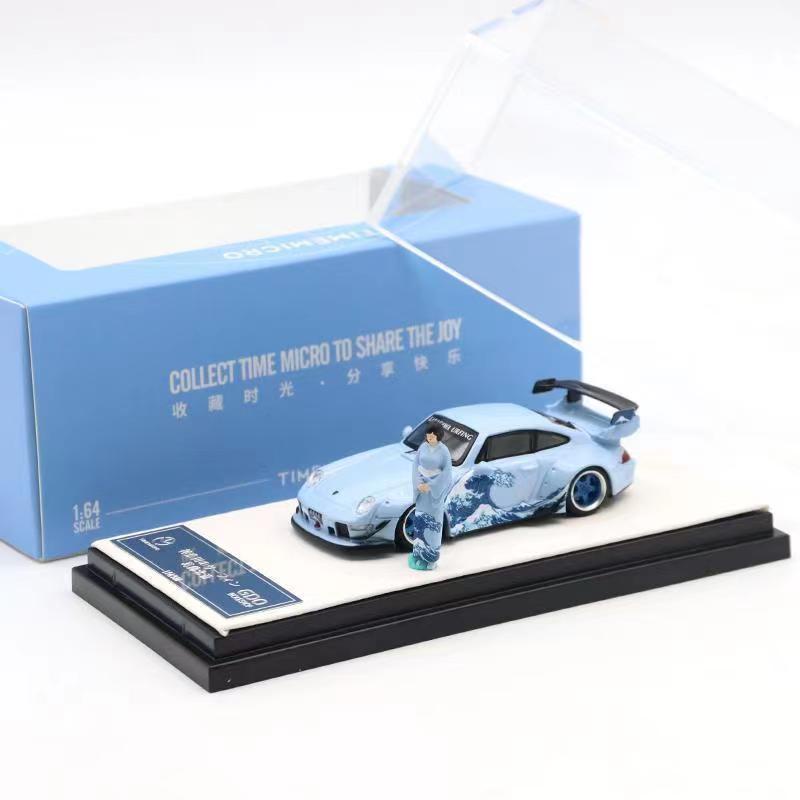 time-micro-1-64-porsche-rwb-993-nissan-gtr-lb-kanagawa-surfing-alloy-จําลอง-โมเดล-รถ-ของเล่นเด็กผู้ชาย-ของขวัญวันเกิด-ตกแต่งบ้าน