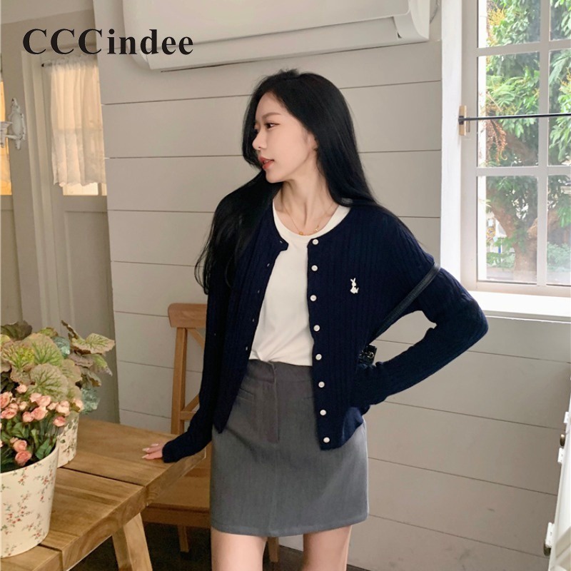 cccindee-ใหม่-เสื้อคาร์ดิแกนลําลอง-แขนยาว-คอกลม-เข้ารูป-ปักลาย-สีพื้น-เข้ากับทุกการแต่งกาย-แฟชั่นสําหรับสตรี-2023