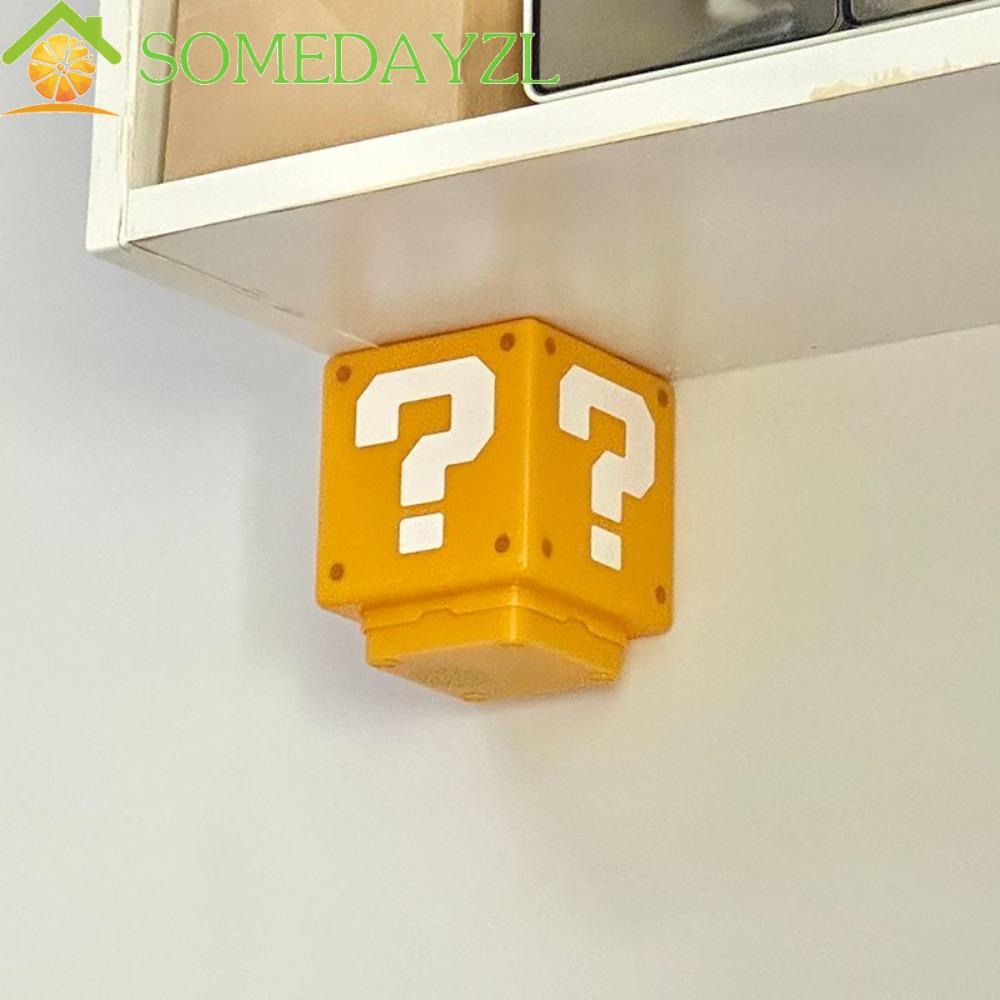 Somedayzl โคมไฟตั้งโต๊ะ ไฟกลางคืน ชาร์จ USB ลายอิฐ Super Question Mark ...