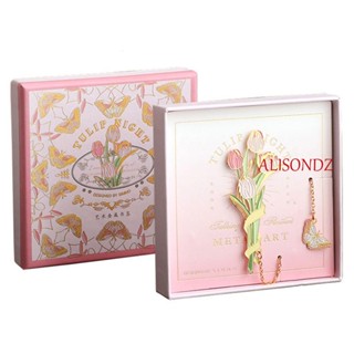 Alisondz ที่คั่นหนังสือโลหะ เครื่องเขียนสํานักงาน คลิปหน้าหนังสือ สําหรับนักเรียน ที่คั่นหนังสืออวกาศกลวง