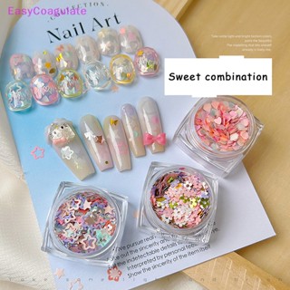 สติกเกอร์กลิตเตอร์ รูปหกเหลี่ยม สีสันสดใส สําหรับตกแต่งเล็บ DIY