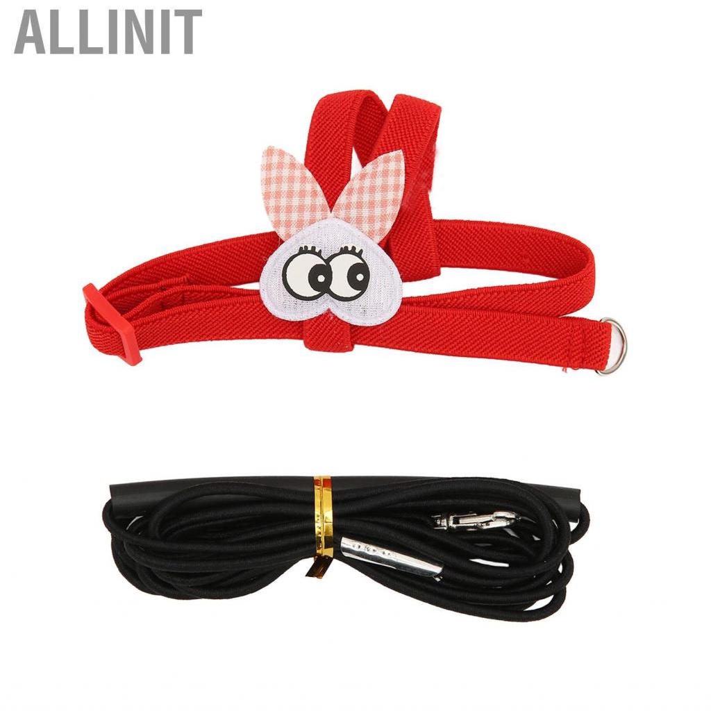 allinit-bird-harness-leash-red-cute-super-light-elastic-flying-with