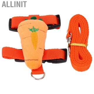Allinit Rabbits Harness Leash Carrot Type Strap for Outdoor