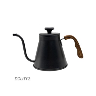 [Dolity2] กาต้มน้ําชา กาแฟ ด้ามจับไม้ น้ําหนักเบา กันรอยขีดข่วน 1000 มล. สําหรับปิกนิก บ้าน
