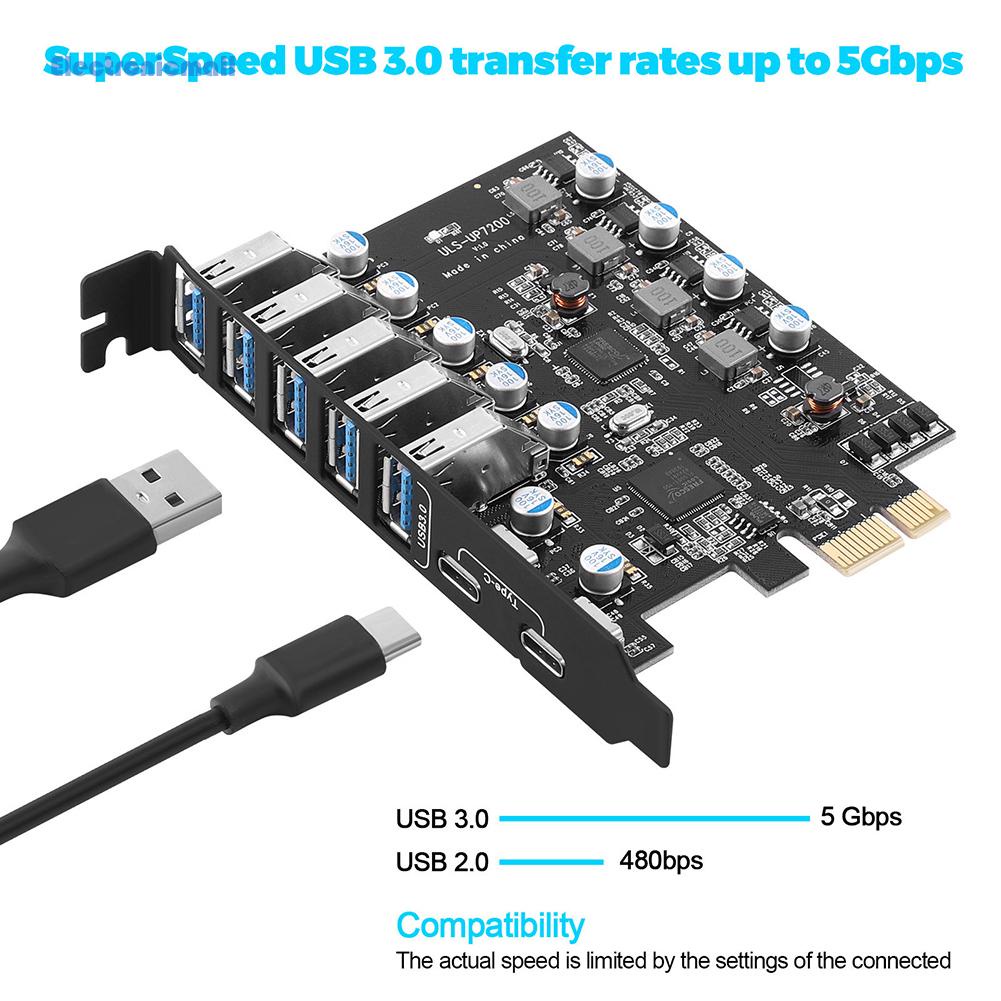 electronicmall01-th-การ์ดโฮสต์-pcie-usb-3-0-รองรับ-windows-xp-vista-เซิร์ฟเวอร์-7-8-10-5gbps