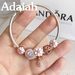 ขายดี PAN TOP_a_bracelet _ กล้วยไม้ ดอกพีช กล้วยไม้ กระดูกงูบริสุทธิ์ สีชมพู FDD66