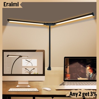 Eralml โคมไฟตั้งโต๊ะ LED 10 ระดับ หรี่แสงได้ 3 สี 41 โหมด สําหรับบ้าน สํานักงาน