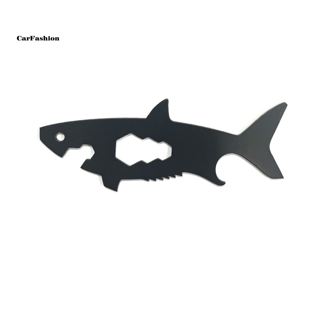 lt-carfashion-gt-ไม้บรรทัดที่เปิดขวดไวน์-รูปฉลาม-แบบพกพา-15-in-1-กันสนิม-ขนาดกะทัดรัด-สําหรับผจญภัยกลางแจ้ง