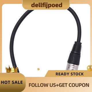 【dellfijpoed】อะแดปเตอร์เชื่อมต่อเสียงสเตอริโอ 0.3 ม. 3 Pin Xlr Male to 3.5 มม. Female