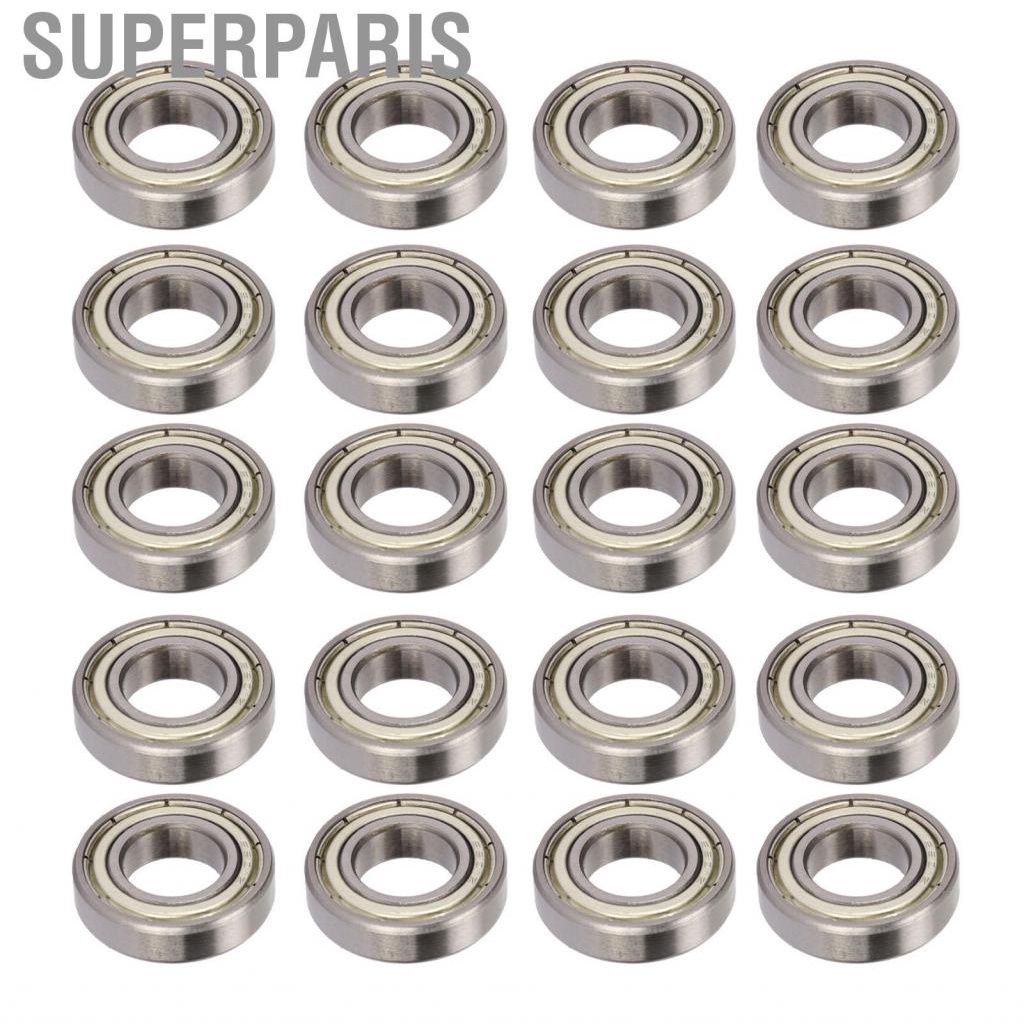 Superparis Double Shielded Ball Bearings 12mm ID 24mm OD 6mm T Bearing ...