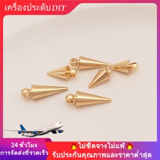 💖เครื่องประดับ diy อุปกรณ์เสริม💖จี้ต่างหู ชุบทอง 14k ทรงเรียว แฮนด์เมด DIY อุปกรณ์เสริม[ต่างหูหนีบ/ตุ้มหู/ที่เกี่ยวหู]