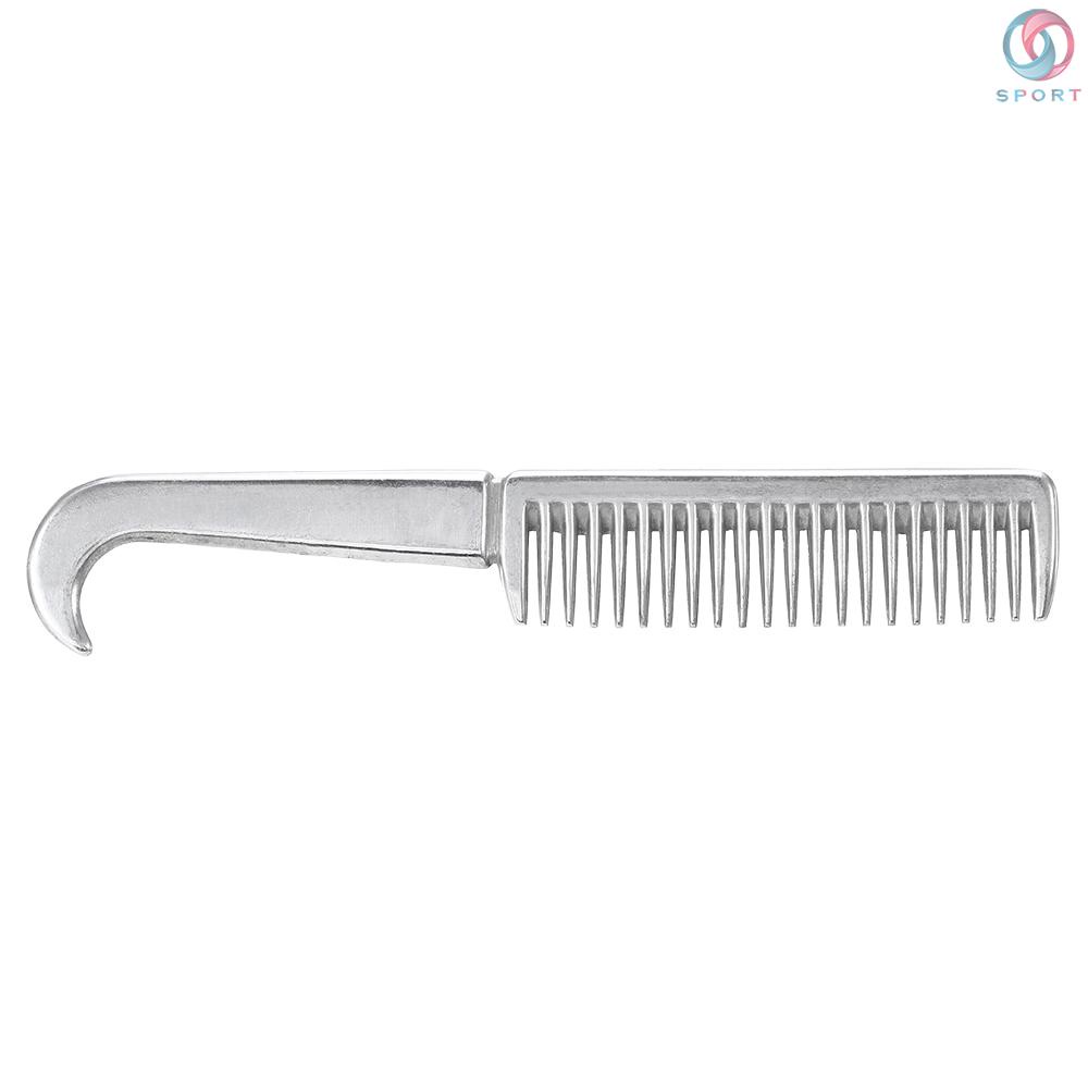 Versatile Aluminum Alloy Horse Comb Mane Tail Pulling Comb Metal Horse